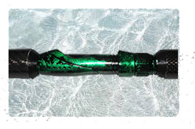Spin Reel seat #16 - Emerald Green Candy Marble